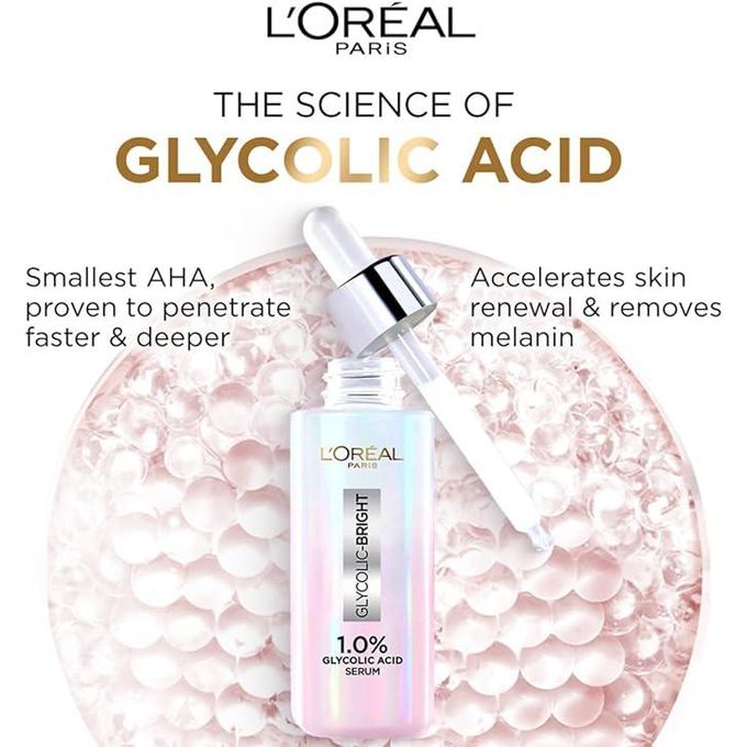 【Clearance Sale】L'Oreal Paris GlycolicBright Acid Serum 30ml