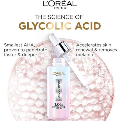 【Clearance Sale】L'Oreal Paris GlycolicBright Acid Serum 30ml