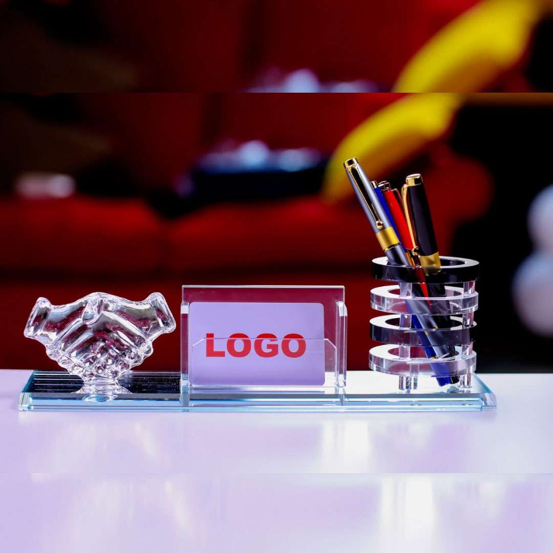 Crystal Desk Organizer  1