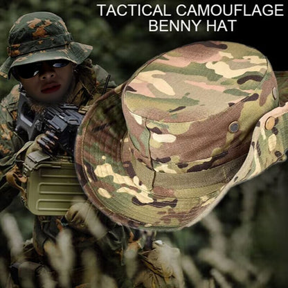 Fisherman Hat Outdoor Large Brimmed Sunblock Fishing Camouflage Round Rim Visor