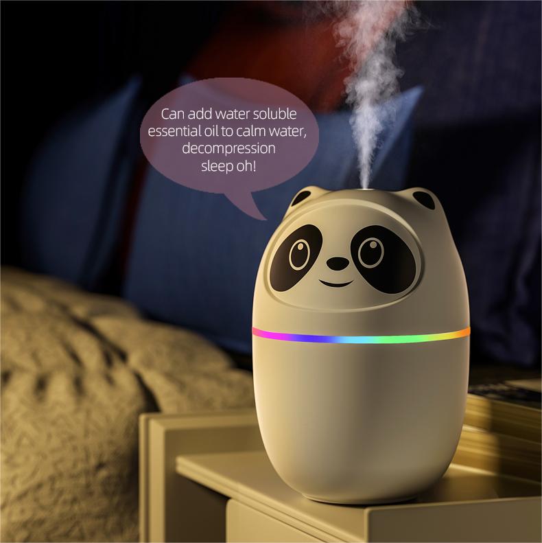 Humidifiers 220ml Air Humidifier Usb Portable Aroma Essential Oil Diffuser Electric Cool Mist Spray Color Night Light For Home Car