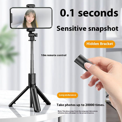 New tripod multifunctional three in one selfie pole outdoor wireless remote control photography