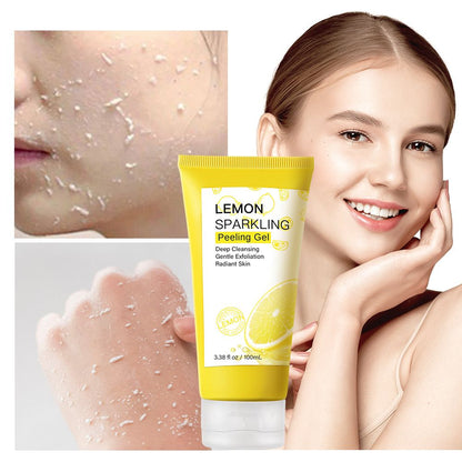 Lemon Exfoliating Peeling Gel Facial Scrub Dead Skin Removing Moisturizing Whitening Nourishing Repair Scrubs Beauty Skincare
