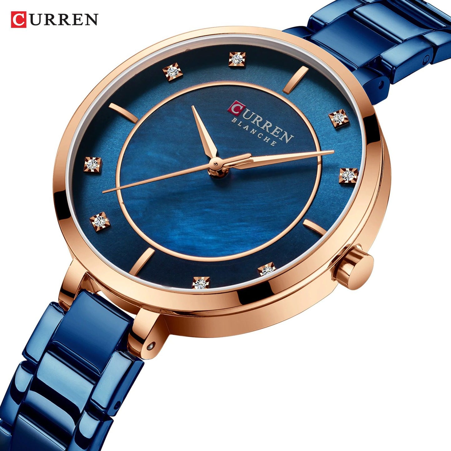 Curren C9037L Blue Water Resistant Ladies Gift Wrist Watch