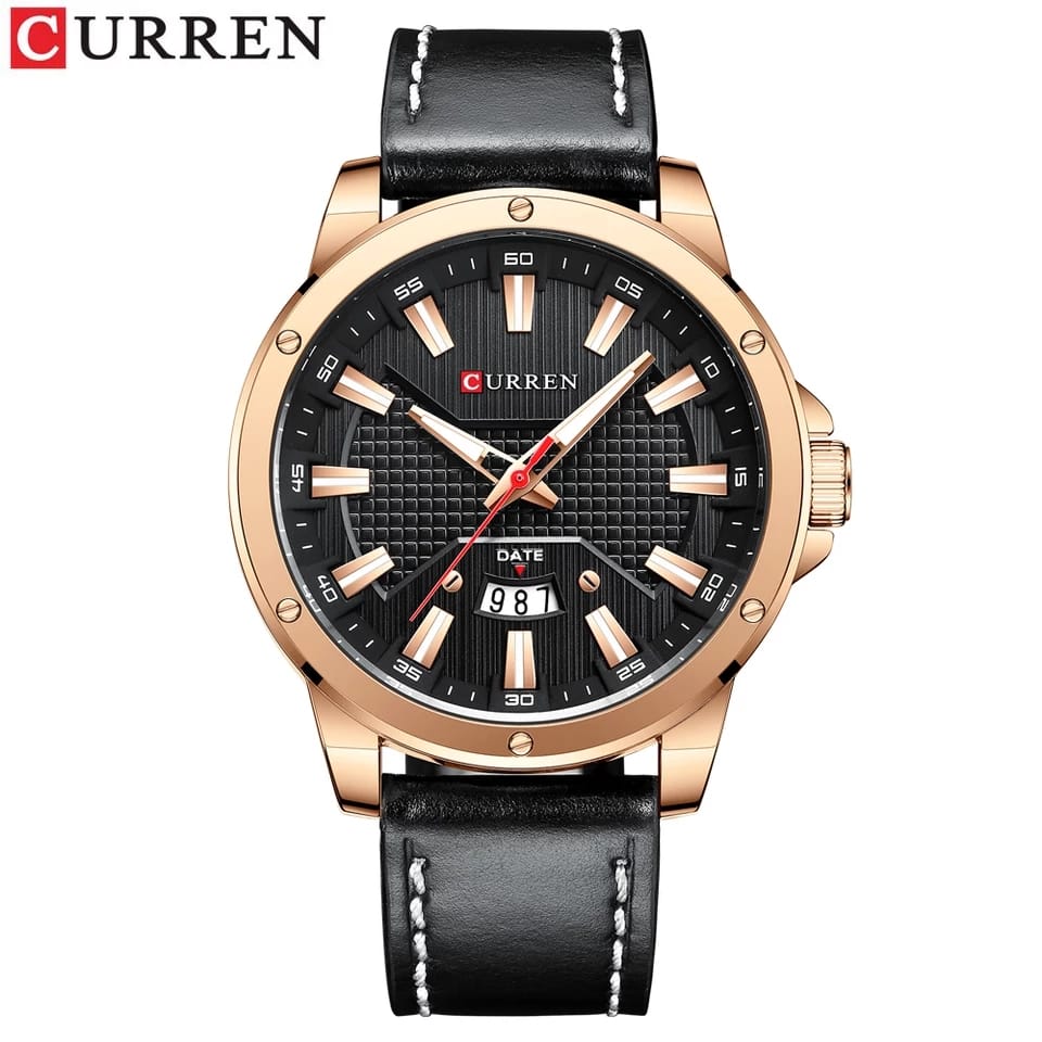 CURREN Men's watches  with Leather Strap