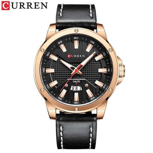CURREN Men's watches  with Leather Strap