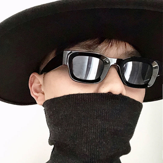 small box Sunglasses New Classic Retro Sunglasses Men Brand Designer Glasses Women/Men Vintage Luxury Eyewear Men Mirror Gafas De Sol Mujer