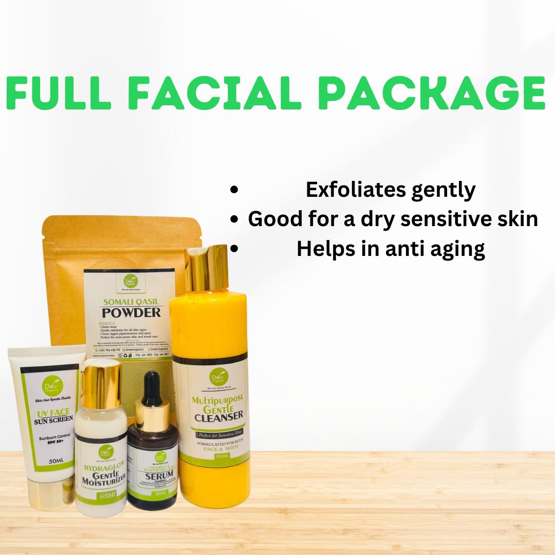 Full Facial Package - Dvee Organics - Gives Ultimate Full Glow with Essentials in a Skincare Package