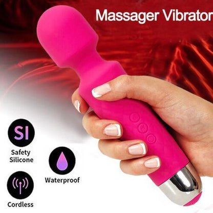 Sex Toy For Women Vibrator Magic Wand Body Massager Low pitched Adjustable Frequency Cordless deep Electric Back Massager