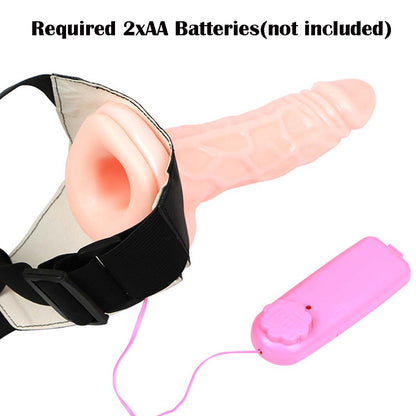 Strap on Realistic Dildo Adjustable Harness G Spot Vibrator Vagina Anal Adult Play Sex Toys for Lesbian Couple Women Men