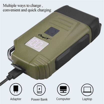 Electric Razor For Men Portable Cordless Men Reciprocating Razor Beard Hair Trimmer Professional Rechargeable Electric Shaver 2 Floating Shaver Head LCD Display Shaving Machine