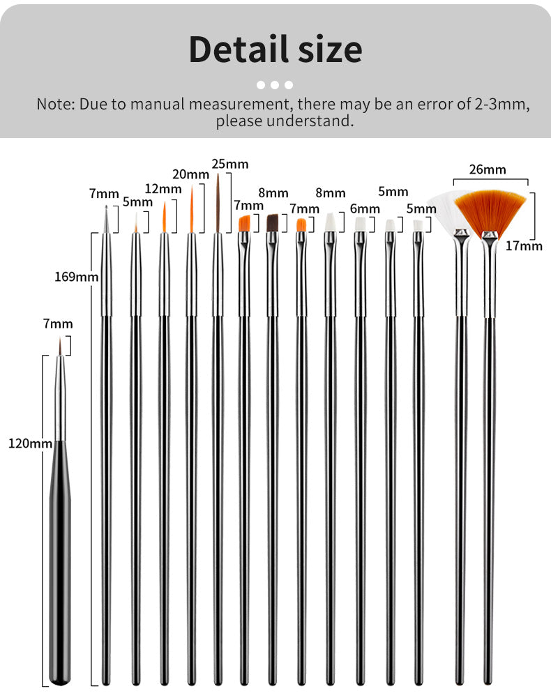 22/42Pcs Nail Art Dotting Brush Manicure Set Polishing Sanding File Dead Skin Nail Polish Remover Tools Decorations Kit