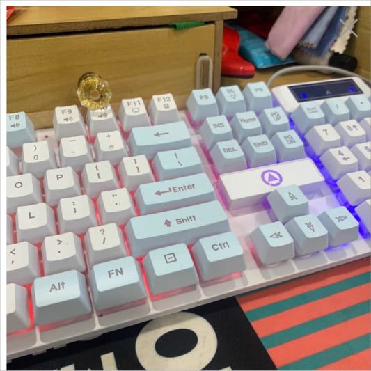 Keyboards Gaming Wired Keyboard Simple Personality All Match Color Luminous Mechanical Feel Desktop Laptop Accessories