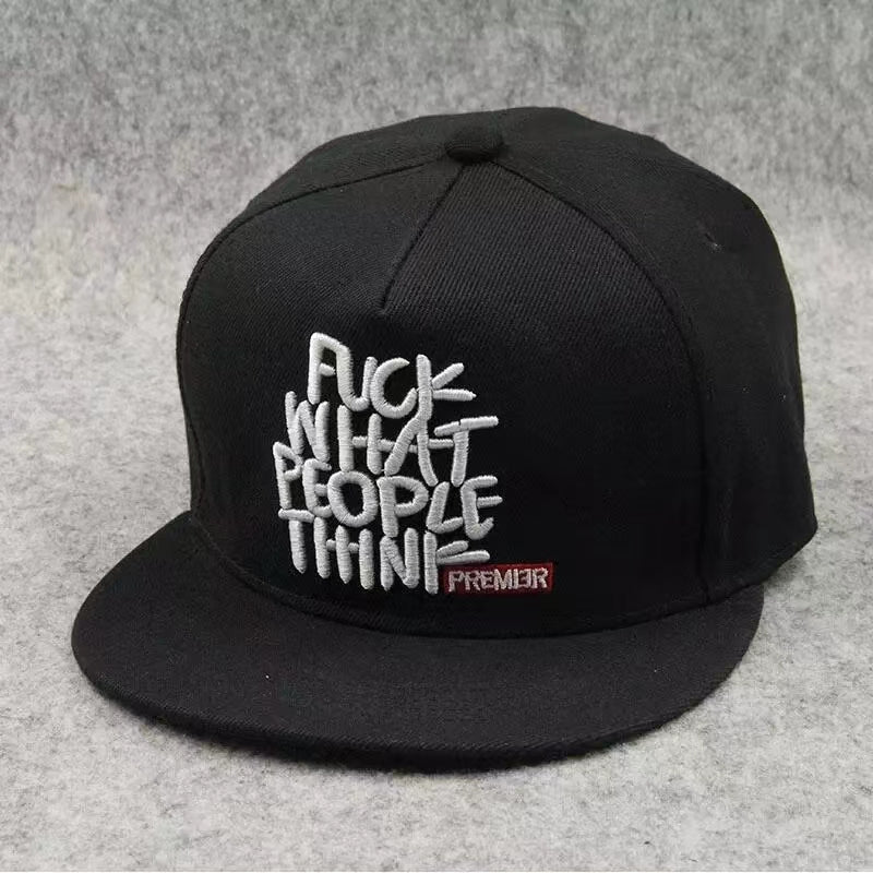 Fashion snapback baseball cap flat-brimmed hat visor hat wild personality Hat Men's Versatile Fashion Hip-hop Hat Street Flat Hat Duck Tongue Hat Women