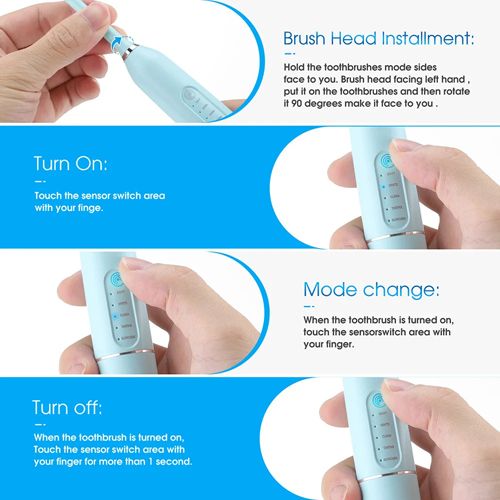 Ultrasonic Electric Toothbrushes Waterproof USB Charger Electric Ultrasonic Dental Calculus Remover Teeth Cleaner Dental Cleaning Teeth Whitening Scaler Dental Tartar Remover Oral Care