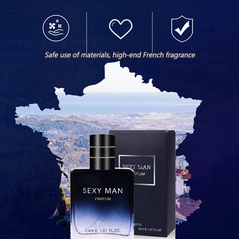 Sexy Men Perfume Original Pairs Oil Based Fragrance Long Lasting Perfume SM Sexy Man Perfume 55ml Men's Cologne Spray Natural Fresh For Birthday And New Year Gift Christmas Gifts