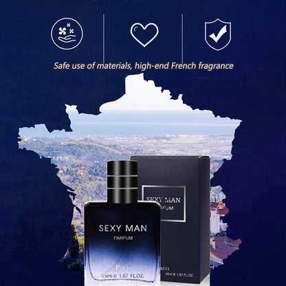 Sexy Men Perfume Original Pairs Oil Based Fragrance Long Lasting Perfume SM Sexy Man Perfume 55ml Men's Cologne Spray Natural Fresh For Birthday And New Year Gift Christmas Gifts