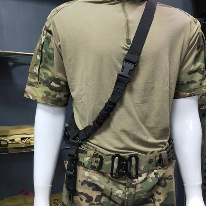Tactical Single Point Gun Sling Shoulder Strap Rifle Rope Belt with Metal Buckle Shot Gun Belt Hunting Accessories Tactical Gear