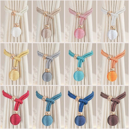 A Pair Adjustable Curtain Tiebacks Curtain Straps Light Luxury And Simple Tied With Ropes Tied With Gauze Curtains Fixed With Curtain Straps
