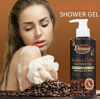 Disaar Arabica Coffee Shower Gel Skin Repair Brightening Rich Foam Moisturizing Oil Control Cleansing