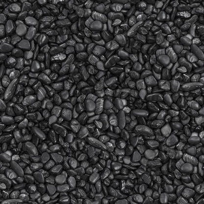 High Quality BLACK 1 KG PEBBLE STONES FOR INDOOR POTS AND OUTDOOR POTS, AND GARDEN DECOR