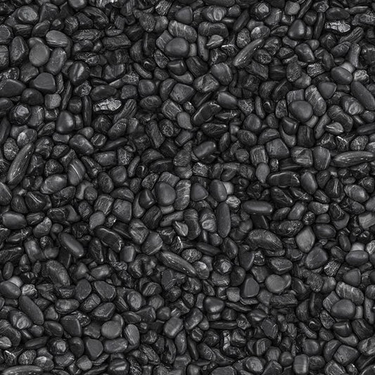 High Quality BLACK 1 KG PEBBLE STONES FOR INDOOR POTS AND OUTDOOR POTS, AND GARDEN DECOR