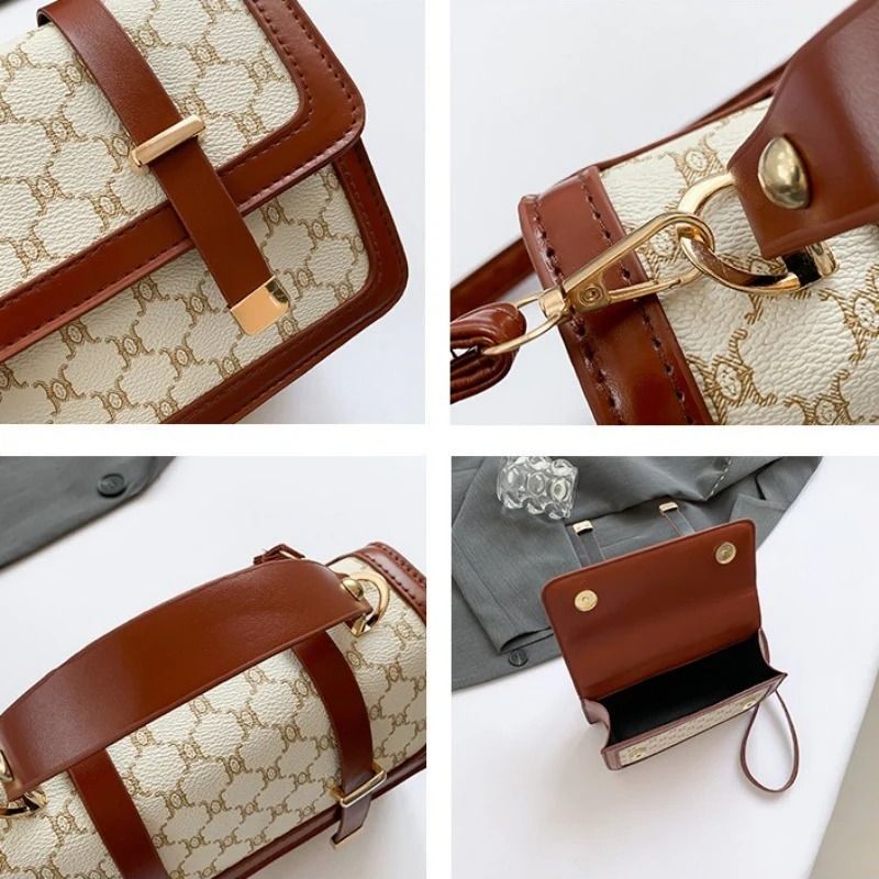 Mateamoda Stylish Monogram Print Boston Bag Crossbody Bag Handbag