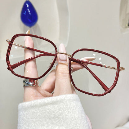 Ultralight Anti Blue Glasses Retro Green Frame Glasses Reading Glasses Transparent Eyewear Glasses for Women Men Frames