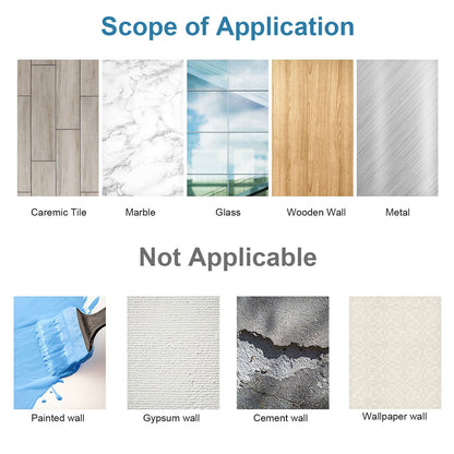 16pcs Shower Caddy Adhesive Hooks, Waterproof Adhesive Hooks Mount Replacement, No Drilling Sticky Hanging Hook(8pcs 7x7cm+4pcs 8x8cm+4pcs 14x6cm)