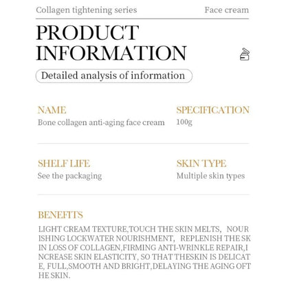 3 in 1 Set Sadoer Collagen Face Serum Anti Aging Collagen Serum + Collagen Face Cream Anti Aging Cream + Collagen Anti-wrinkle Hand Cream Moisturizing and Anti Fine Lines Face Hand smoothening