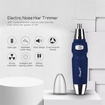 Low Noise Electric Nose Ear Trimmer for Men Washable Trimmer Head Portable Nose Ear Hair Clipper