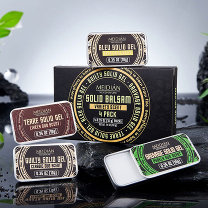 New Arrival 4 Pcs Men Body Deodorant Portable Solid Perfume Solid Balsam Solid Gel Woodsy Tones