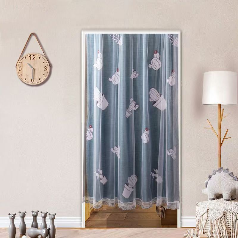 1pcs Punch-free Velcro Door Curtain For Door Window Curtains Protec tive For Living Room Bedroom Window Curtains Protective