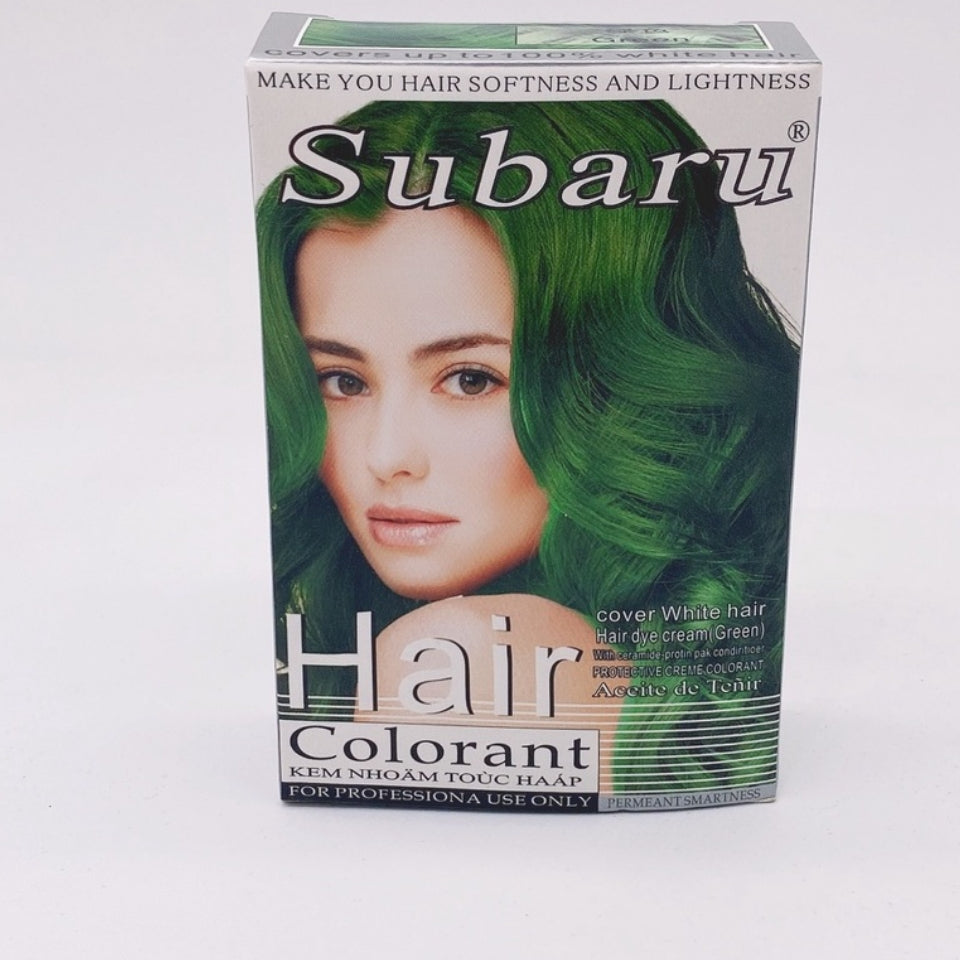 Subaru Hair Colorant - Green - Hair Color Coloring Dye