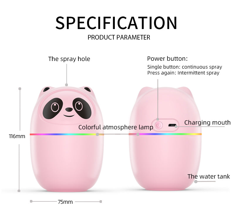 Humidifiers 220ml Air Humidifier Usb Portable Aroma Essential Oil Diffuser Electric Cool Mist Spray Color Night Light For Home Car