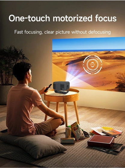 The best-selling model in 2025,1080P 4K Portable WiFi 6 BT V5.0 Projector Home Theater Smart Projector Auto Keystone Movie Projector for OS Android TV stick