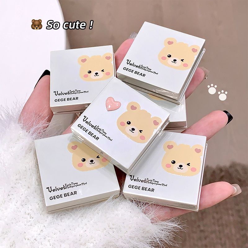 New Gegebear lip and cheek dual-purpose velvet natural nude makeup multi-purpose monochrome powder blusher cream whitens at a low price