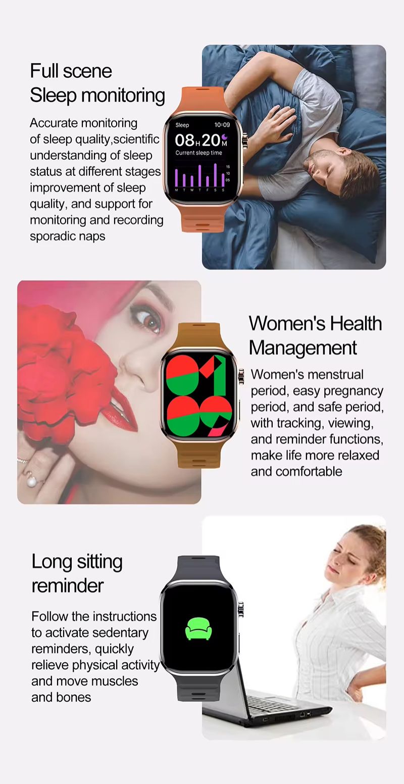 Smart Watch Bluetooth Call Message Push Heart Rate Blood Pressure Monitoring Smartwatch Men Women Outdoor Sports Waterproof Fitness Tracker High Quality Watch