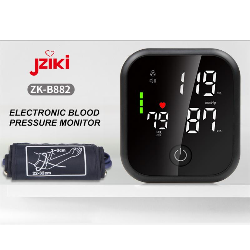 New Arrival Automatic Digital Upper Arm Blood Pressure Monitor Sphygmomanometer Tonometer Tensiometer Heart Rate Pulse Meter Intelligent Pressure BP Monitor 99*2 sets Memory for 2 Users
