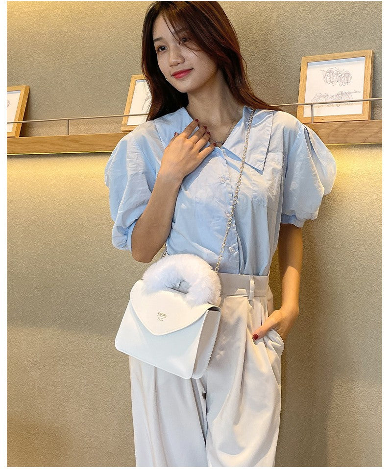 Lady handbags new arrival portable hot stamping chain small handbags leisure simple crossbody bags for women