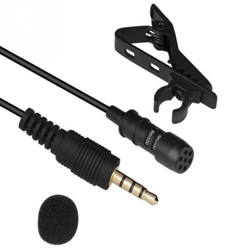 Frank 1set Microphone Clip-on Collar Tie Mobile Phone Lavalier Microphone Mic Laptop Tablet Recording