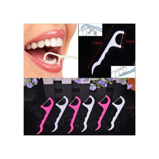 Dental Floss Toothpicks - 24 Pcs