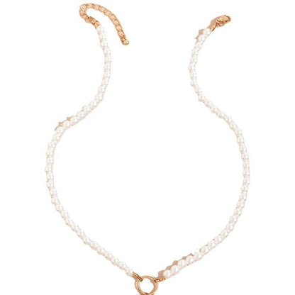 Pearl chain can open peach heart pendant necklaceJewelry fashion personality style Gold as picture Amazon hot-selling