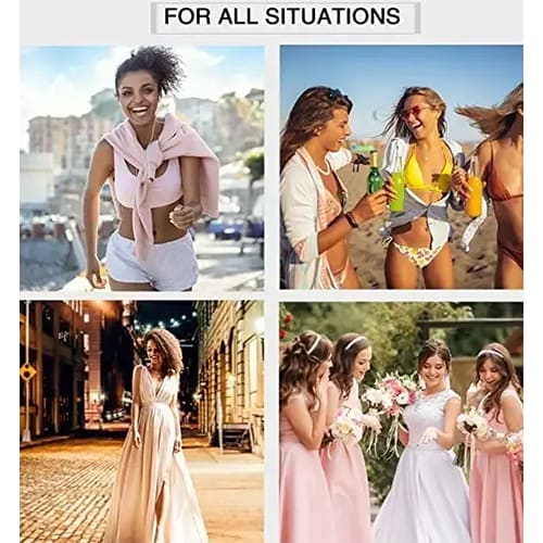 Reusable Silicone Nipple Cover for Women Bra Sticker Breast Petal Strapless Bra Invisible Boob Pads Chest Pasties Intimates Comfortable Lingerie & Underwear Accessories For Everyday Wear