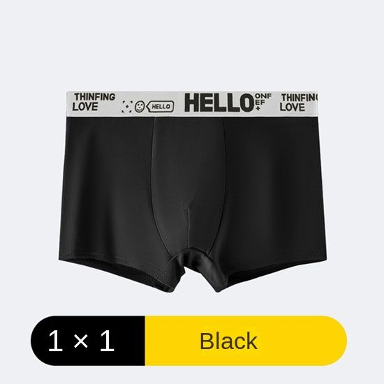 4Pcs Men's underwear Men's Boxer Briefs Cotton underwear backing Bacteriostat Youth shorts Underwear