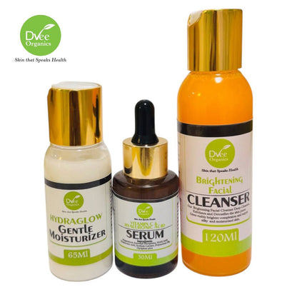 Skincare Starter Pack - Dvee Organics - For Skincare Beginners Glow Up on a Budget
