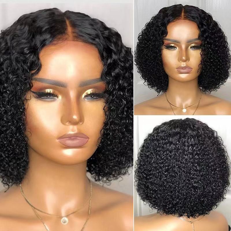 12Inch Wigs Fuffy Short Curly Hair Wig Synthetic Small Curly Wigs African Curls Hairstyles For Gift