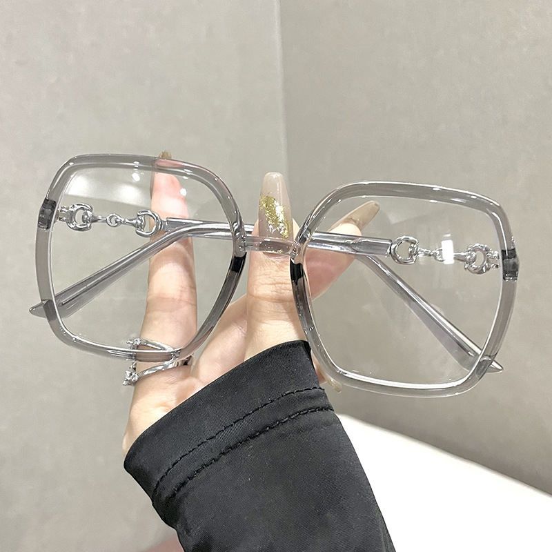 Women's Oversized Glasses Square Frame Designer Frames Optical Glasses Latest Glasses Frames Optical for Girl Blue Light Blocking Gaming Designer Glasses