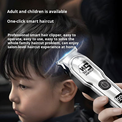 Hair Clipper USB Electric Rechargeable Electric Hair Clipper Professional Hair Trimmer Electric Hair Clipper Oil Head Carved Bald Wigs Hair Cutting Tools Shaping Shaving Machine