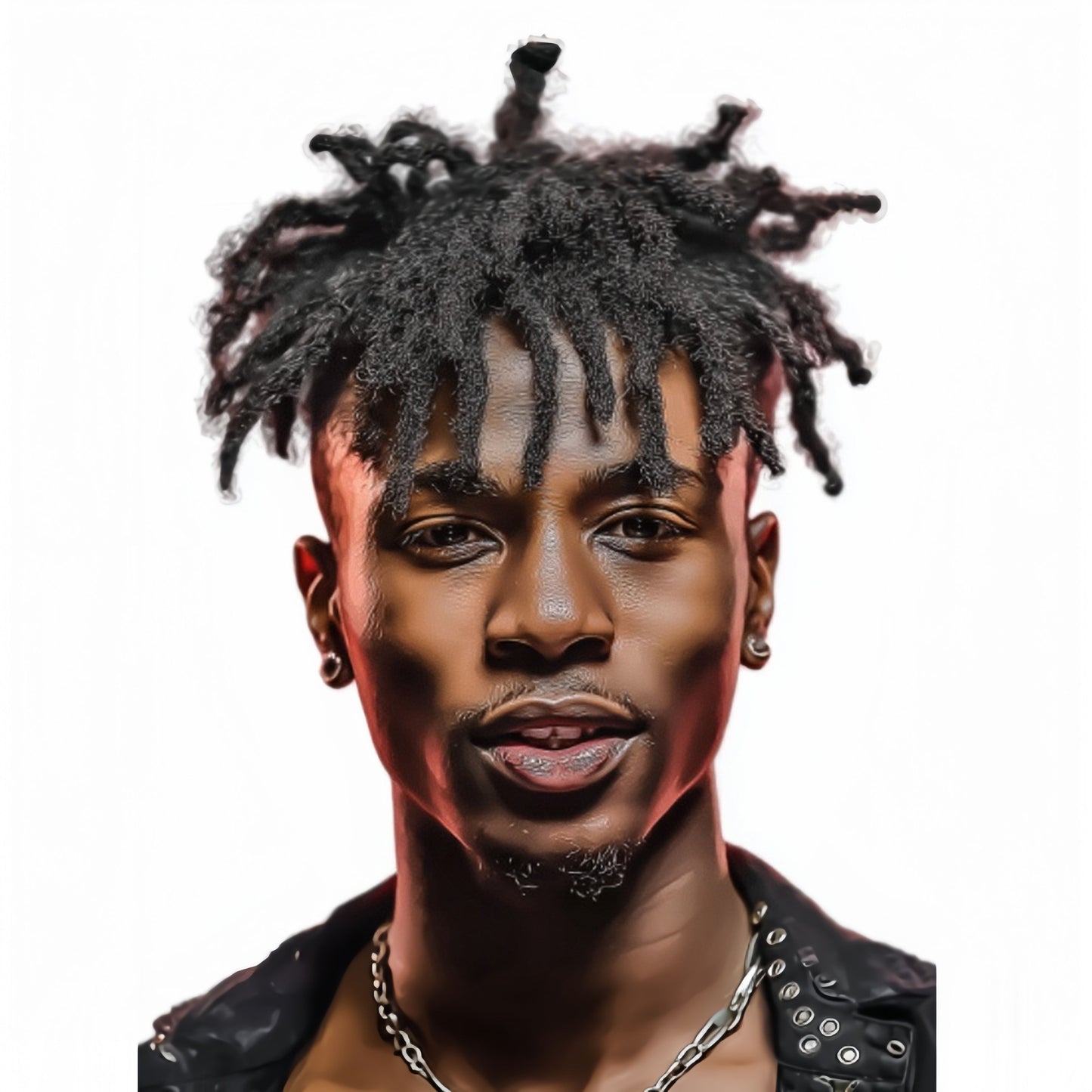 Synthetic Fiber Short Dreadlocks Toupee for Low-Maintenance Styles | Reggae Braid Top & Natural Edge Design (Black, 3-Inch, Quick Install, Lightweight, Secure Fit)